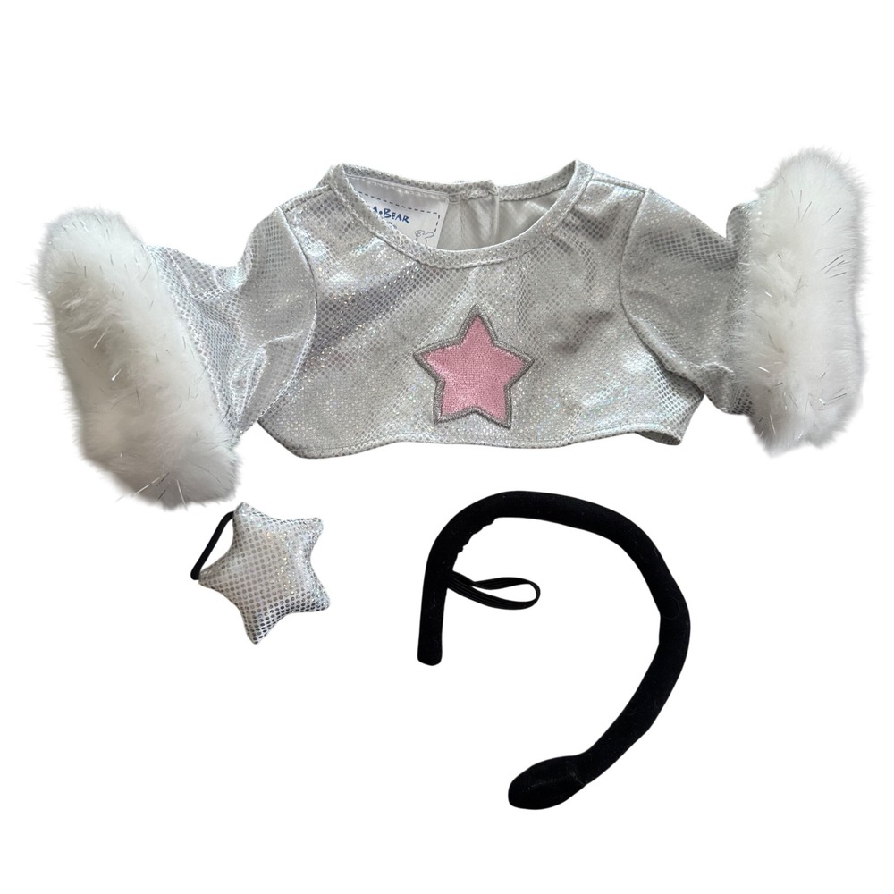 Build-A-Bear Superstar Pop Star Outfit Set With Top, Headset, & Star Accessory
